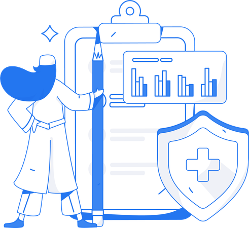 Doctor gives telemedicine session  Illustration