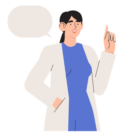 Doctor giving advice  Illustration