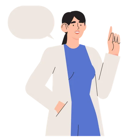 Doctor giving advice  Illustration