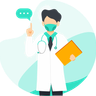 doctor giving advice illustration free download