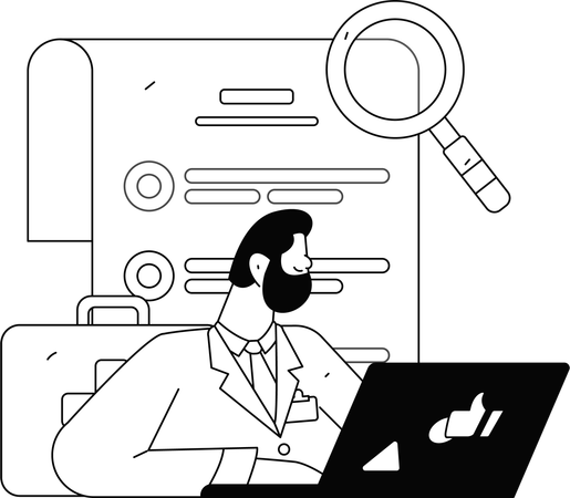 Doctor giving instructions based on health report of patient  Illustration