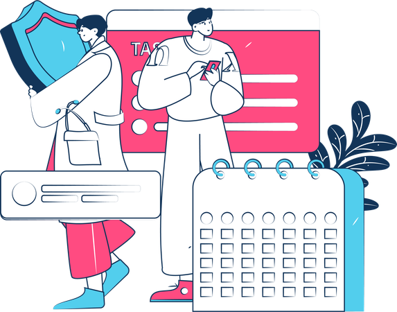 Doctor giving medical appointment  Illustration