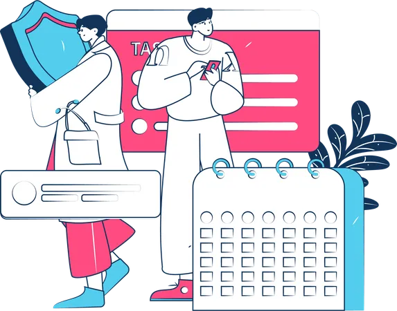 Doctor giving medical appointment  Illustration