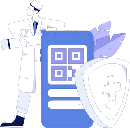 Doctor Giving Prescription  Illustration