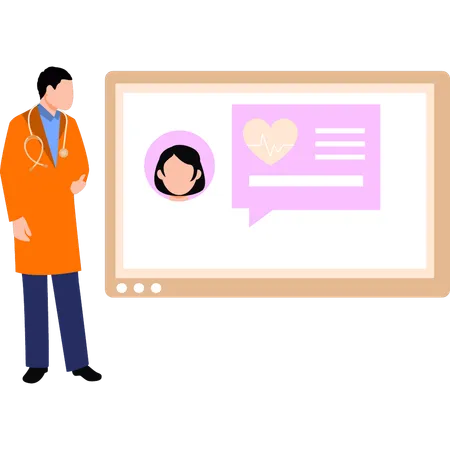 Doctor Has Online Appointment Illustration