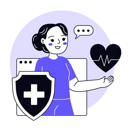 Doctor Healthcare App  Illustration