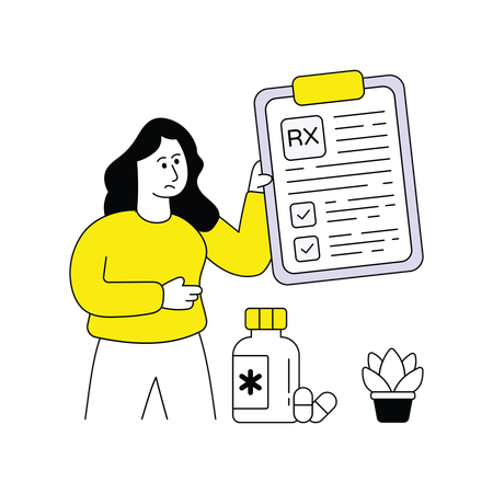 Doctor Holding prescription  Illustration