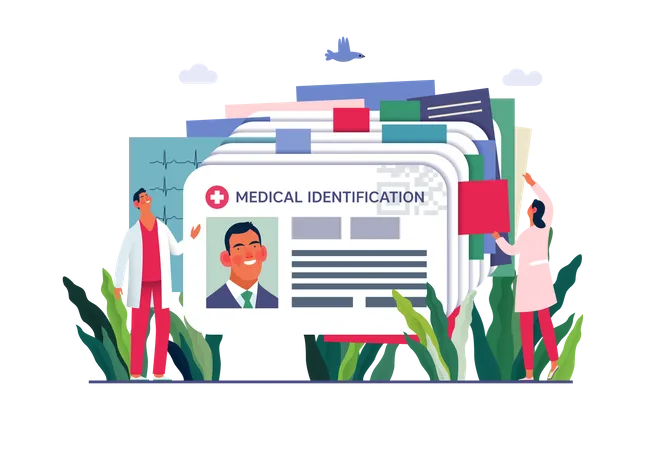 Doctor Identification card  Illustration