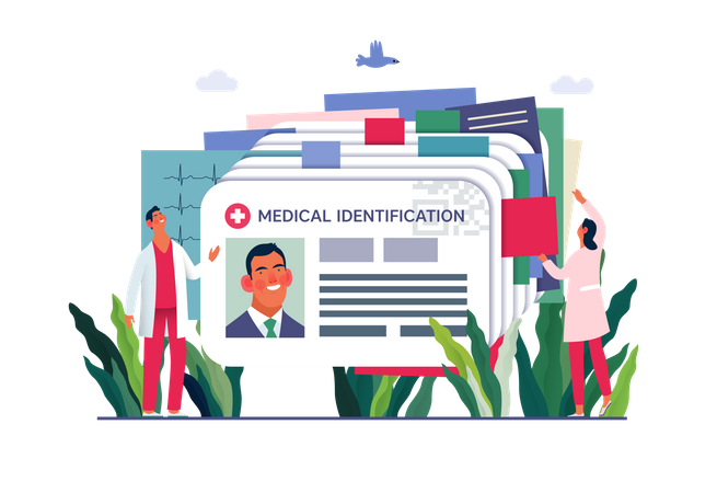 Doctor Identification card  Illustration