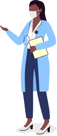 Doctor in mask  Illustration