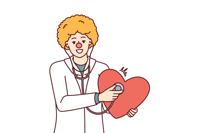 Doctor is heart surgeon  Illustration