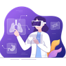 illustrations of metaverse healthcare system