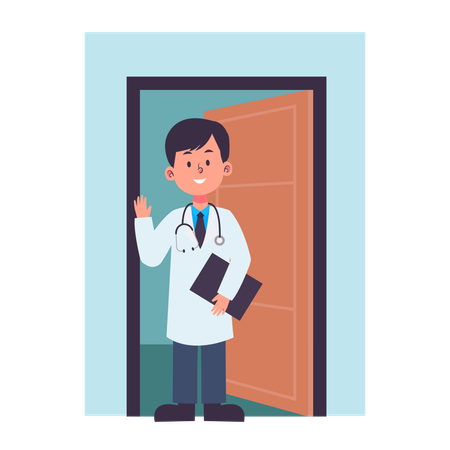 Doctor Leave Room  Illustration