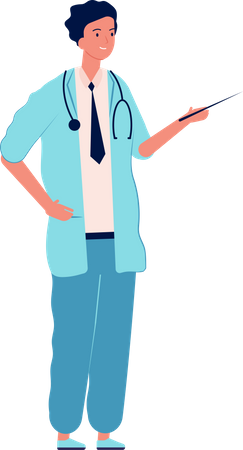 Doctor masculino  Ilustración