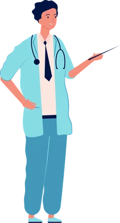 Doctor masculino  Ilustración