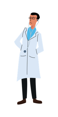 Doctor masculino  Ilustración