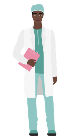 Doctor masculino  Ilustración