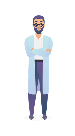 Doctor masculino  Ilustración