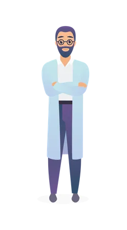 Doctor masculino  Ilustración