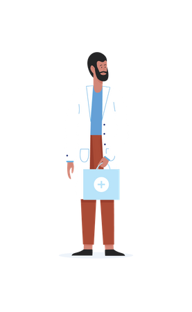 Doctor masculino  Ilustración