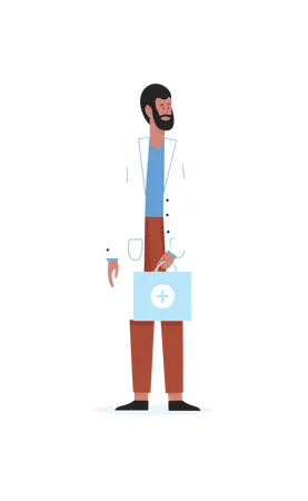 Doctor masculino  Ilustración