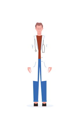 Doctor masculino  Ilustración