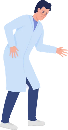 Doctor preocupado  Ilustración