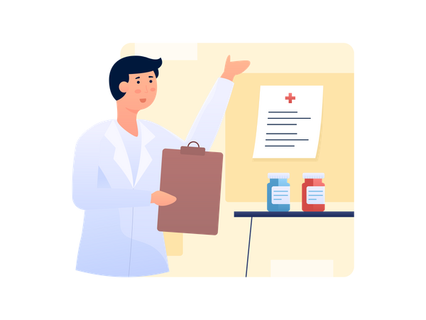 Doctor Prescription  Illustration