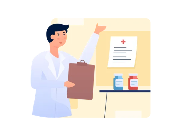 Doctor Prescription  Illustration