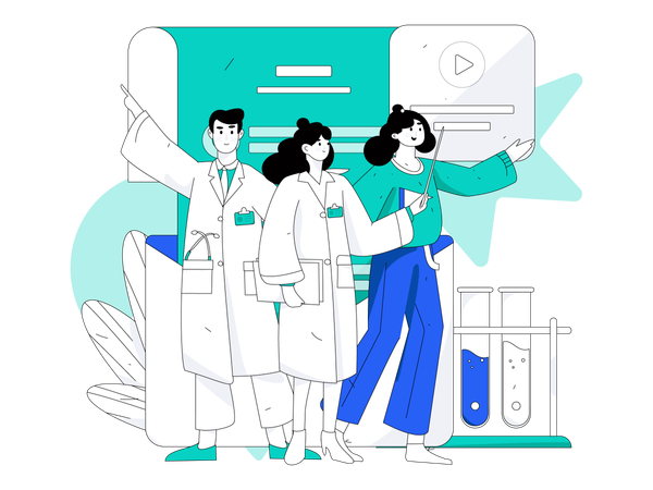 Doctor team  Illustration