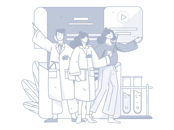Doctor team  Illustration