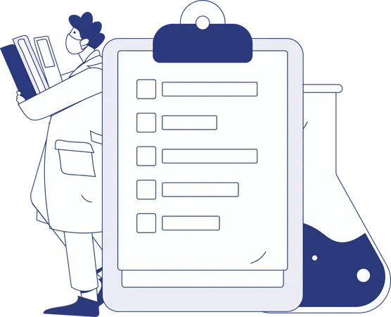 Doctor telling about medication  Illustration