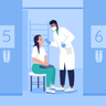 illustrations for covid patient testing