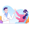 illustrations of vr doctor treatment