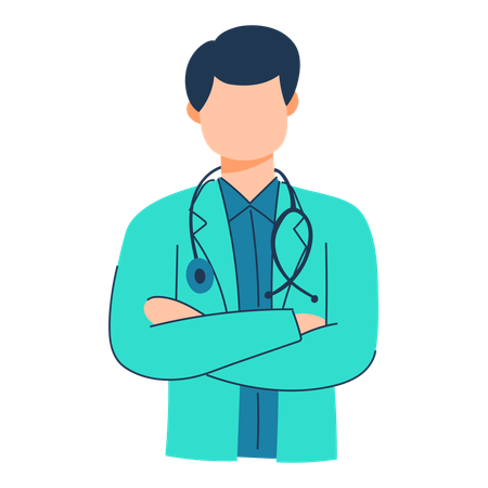 Doctor with stethoscope  Illustration