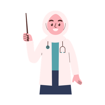 Doctora musulmana  Ilustración