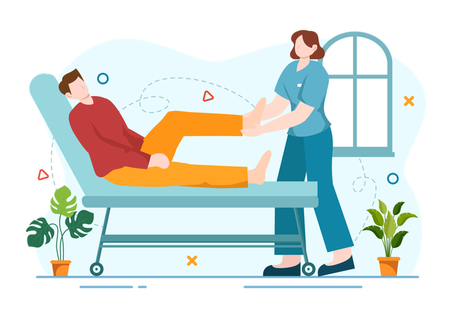 Doctors and Occupational Therapy  Illustration