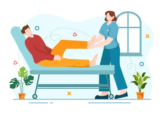 Occupational Therapy Vector Illustration With Treatment Session On Screening Development Of Person And Medical Rehabilitation In Healthcare Background Illustration