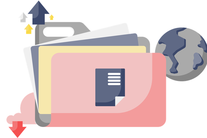 Document Folder  Illustration