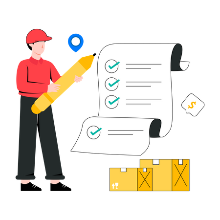 Document logistique  Illustration