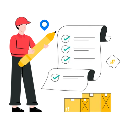 Document logistique  Illustration