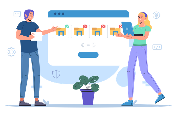 Document Management  Illustration