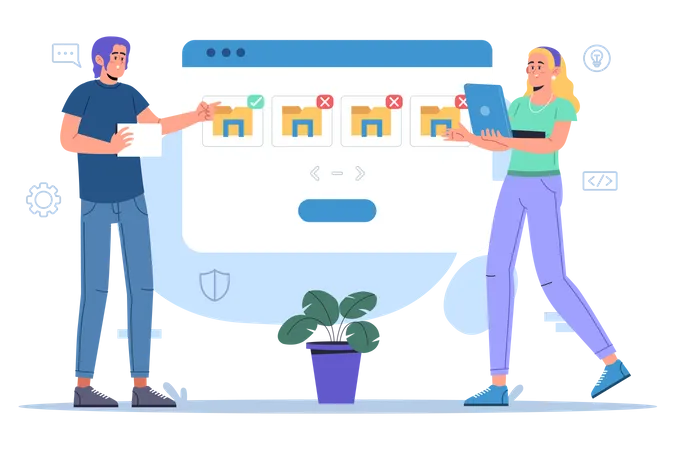 Document Management  Illustration