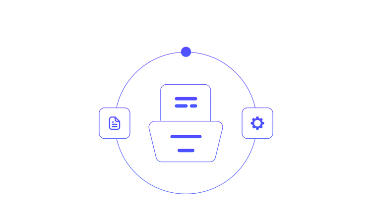 Document Management  Illustration