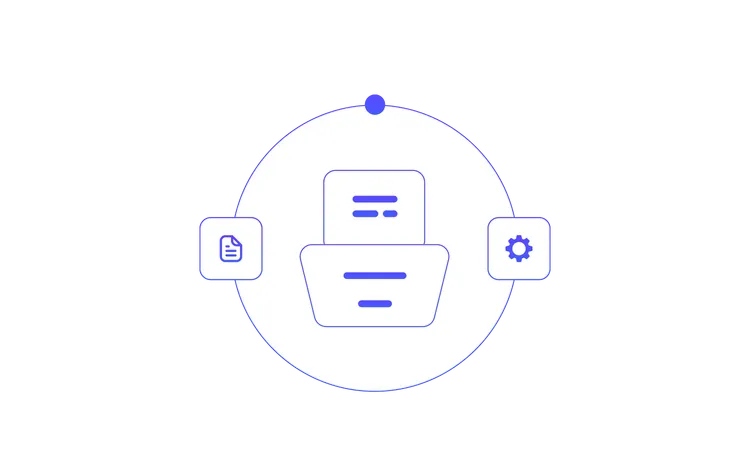 Document Management  Illustration