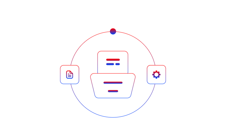 Document Management  Illustration