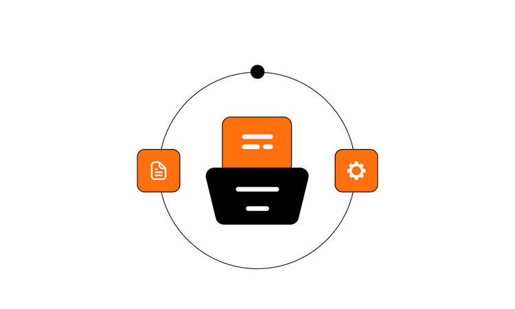 Document Management  Illustration