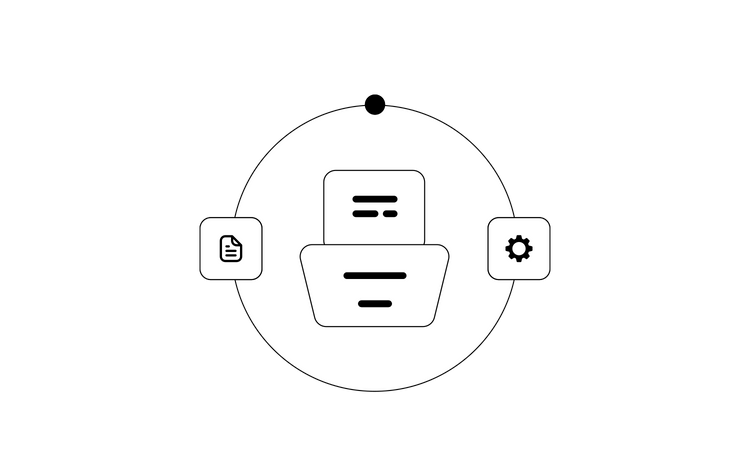 Document management  Illustration