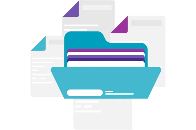 Document management  Illustration