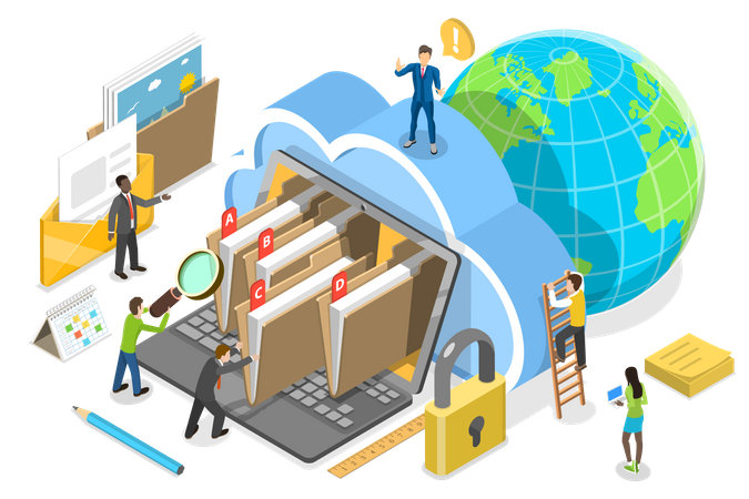 Document Management System  Illustration